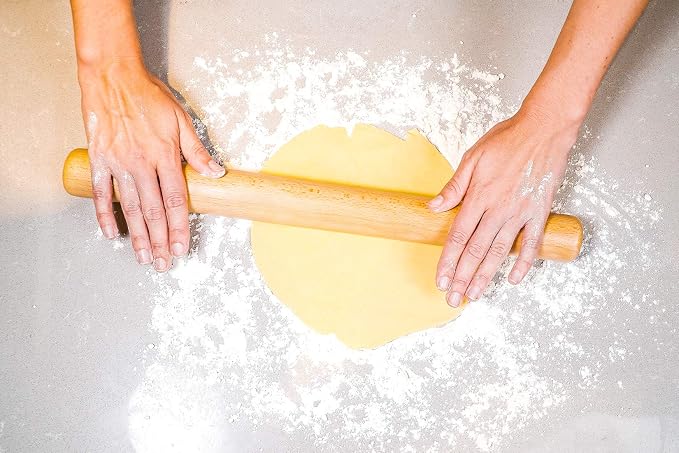 Rolling Pin for Baking Wood Rolling Pins 15.8-inch Dough Roller, Non-stick - Image 3