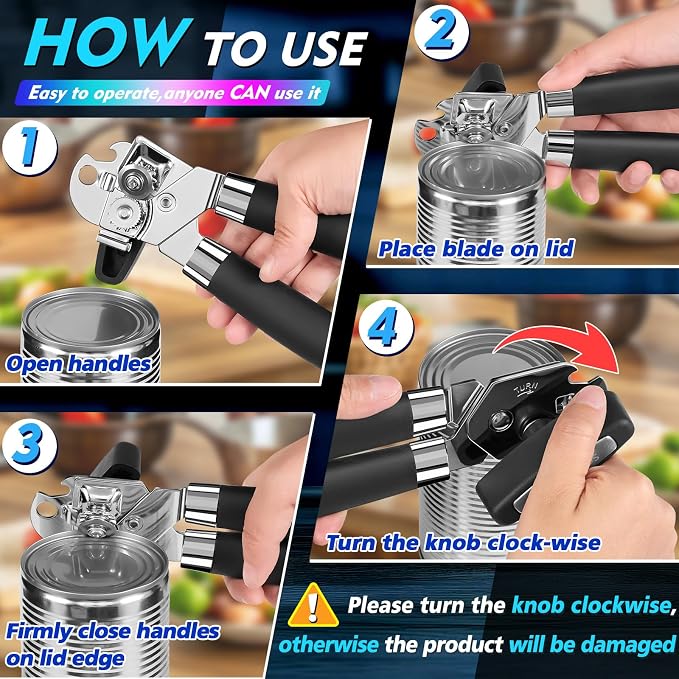 Can Opener Manual Heavy Duty Multifunctional - Image 6