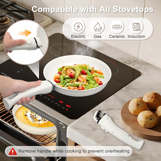 13 Pcs Pots and Pans Set, Nonstick Cookware Set - Image 3