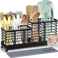 TomCare Utensil Holder with Water Absorbent Diatomite Stone 3 Removable by TomCare