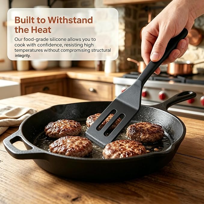 2 Pack Mini Silicone Spatula Set, Heat Resistant Small Thin Spatulas - Image 7
