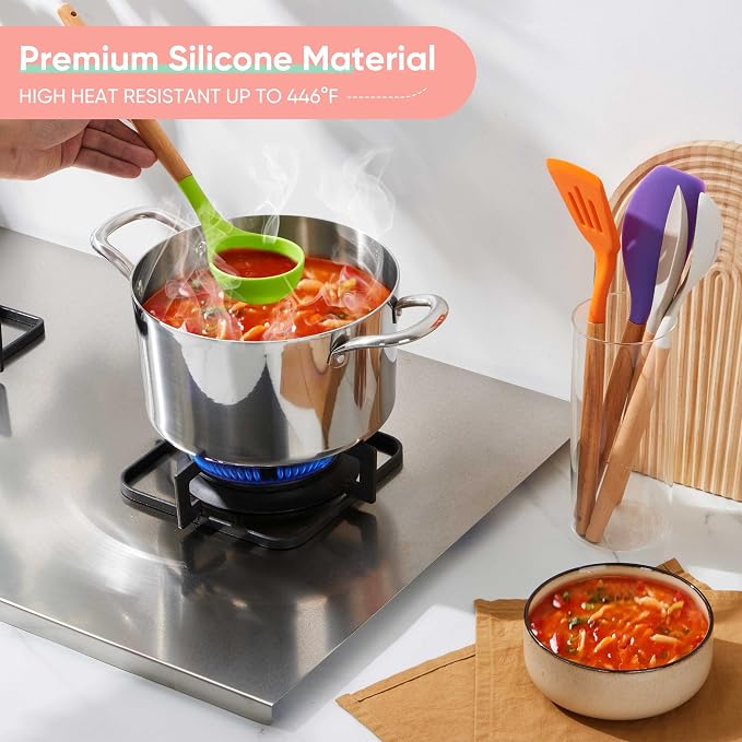 Herogo 5-Piece Cooking Utensils Set, Silicone Kitchen Utensils Set - Image 7