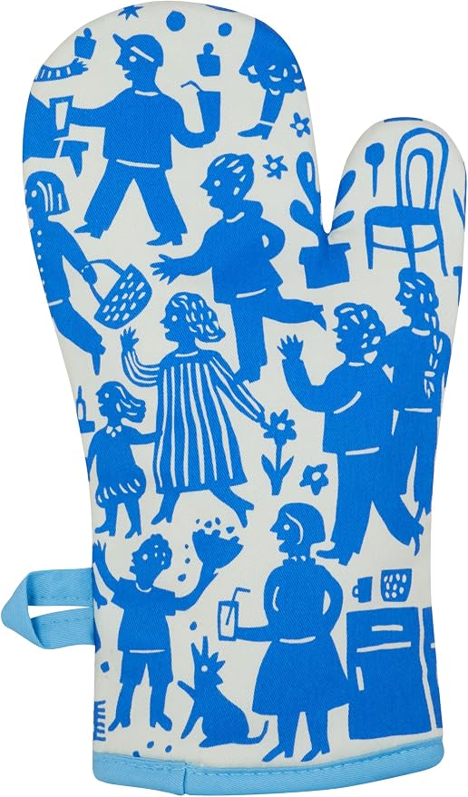 Blue Q Party's in The Kitchen Funny Oven Mitts - Image 2