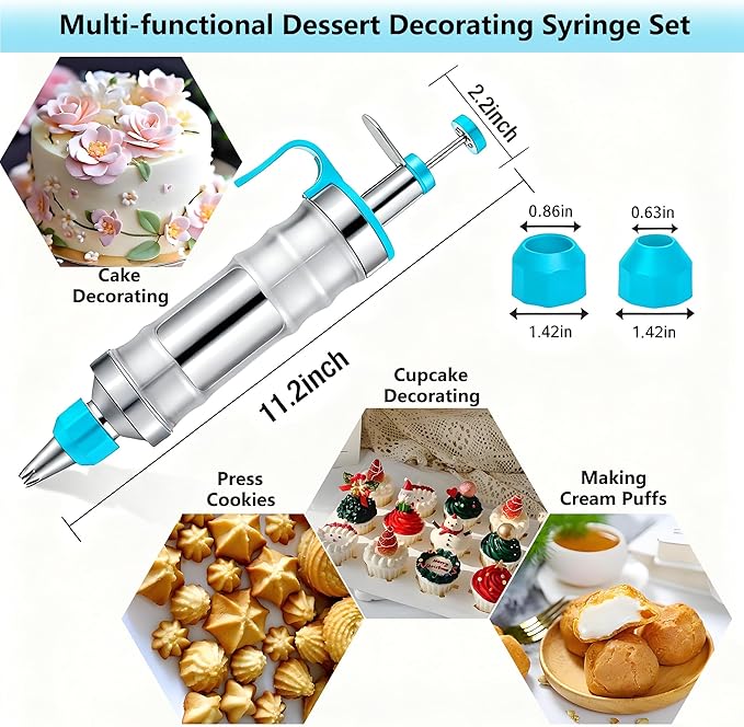 Gawren-H&E 208 PCS Cake Decorating Kit, Baking Supplies - Image 4