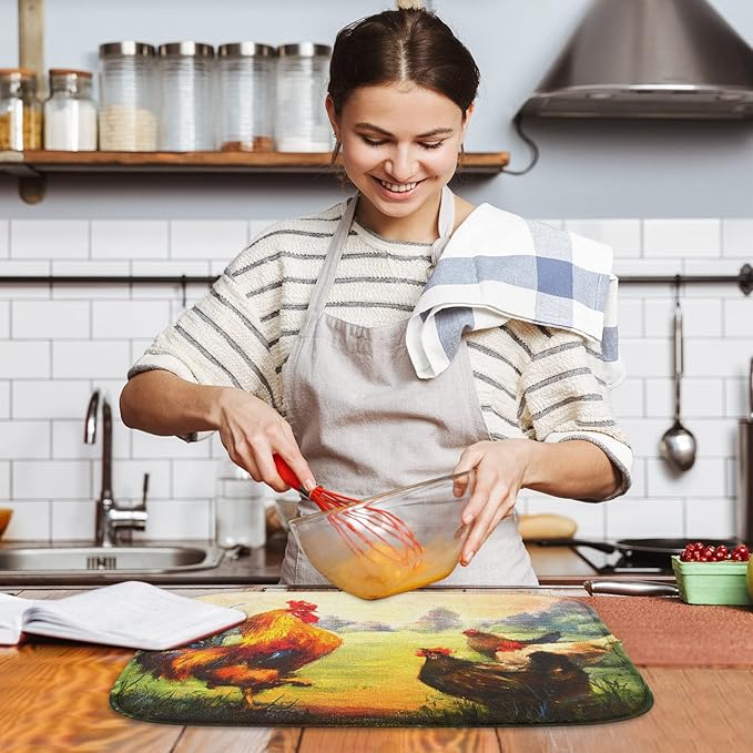 Sanwarm Absorbent Dish Drying Mat, Coffee Bar Decor, Heat Resistant and - Image 6