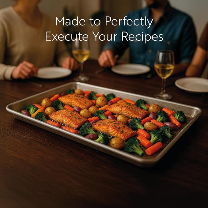 Restaurantware Met Lux 26 x 18 Inch Industrial Baking Pan 1 Heavy-Duty - Image 7