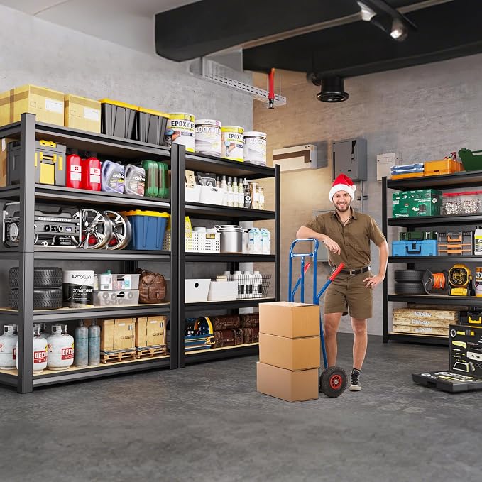 71"H-35"W-15.7"D Garage Shelving-2050LBS 5 Tier Storage Shelves, Adjustable - Image 9