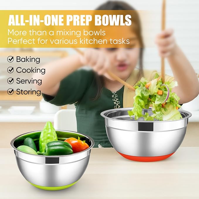 E-far Stainless Steel Mixing Bowls - Image 7