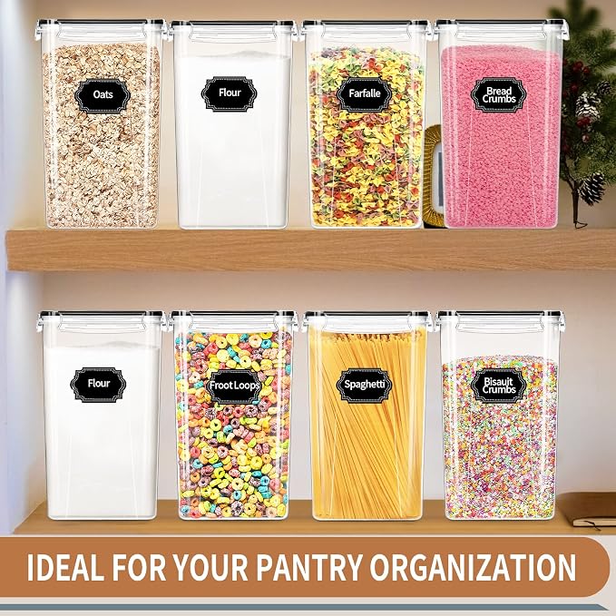 PRAKI Extra Large Tall Airtight Food Storage Containers 6.5L / 220oz, BPA Free - Image 7