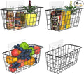 MaraFansie Over the Cabinet Door Organizer Wall Wire Baskets Hanging Kitchen by MakeStorageMoreFun