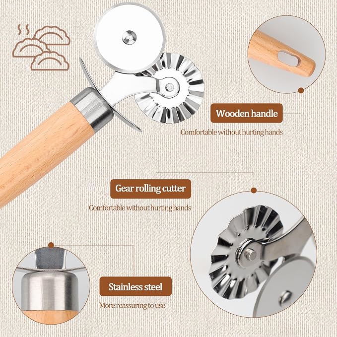 Pastry Cutter Double Wheel - Image 3