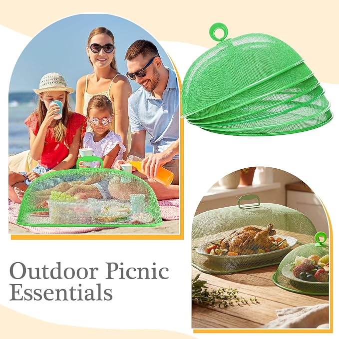 Hicarer 8 Pcs Metal Mesh Screen Food Cover - Image 4
