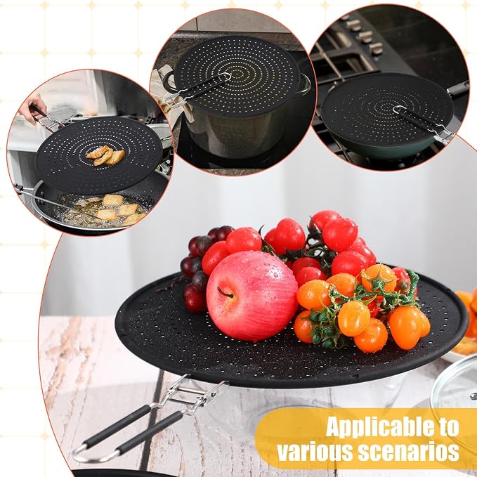 Tioncy 3 Pcs Silicone Splatter Screen - Image 4