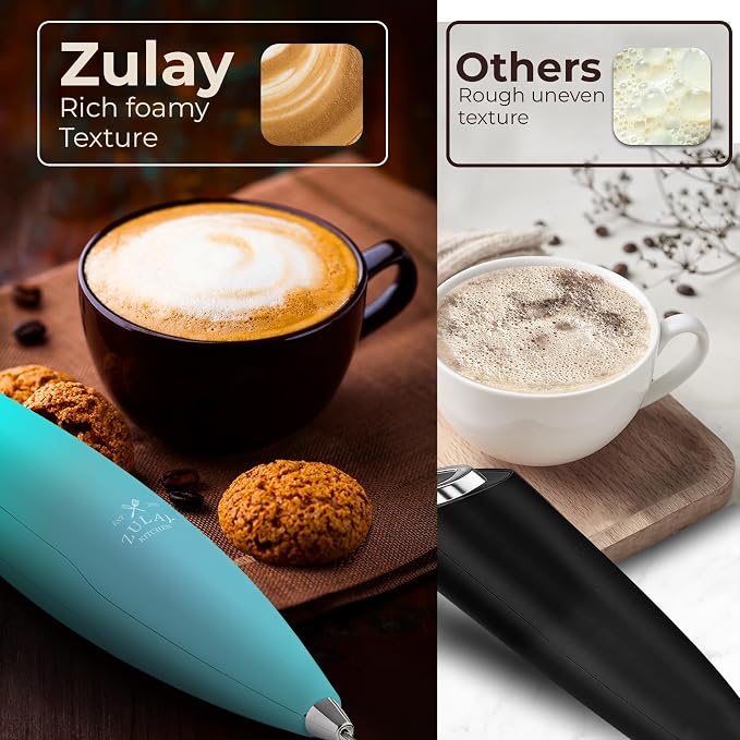 Zulay Kitchen Patented Tornado Triple Whisk Milk Frother - Image 6