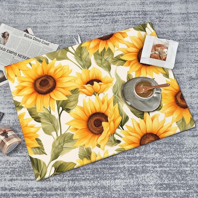 Yellow Sunflower Dish Drying Mat - Image 8