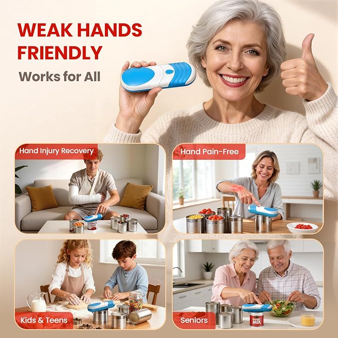 One Touch Electric Can Opener Automatic Can Opener - Image 7