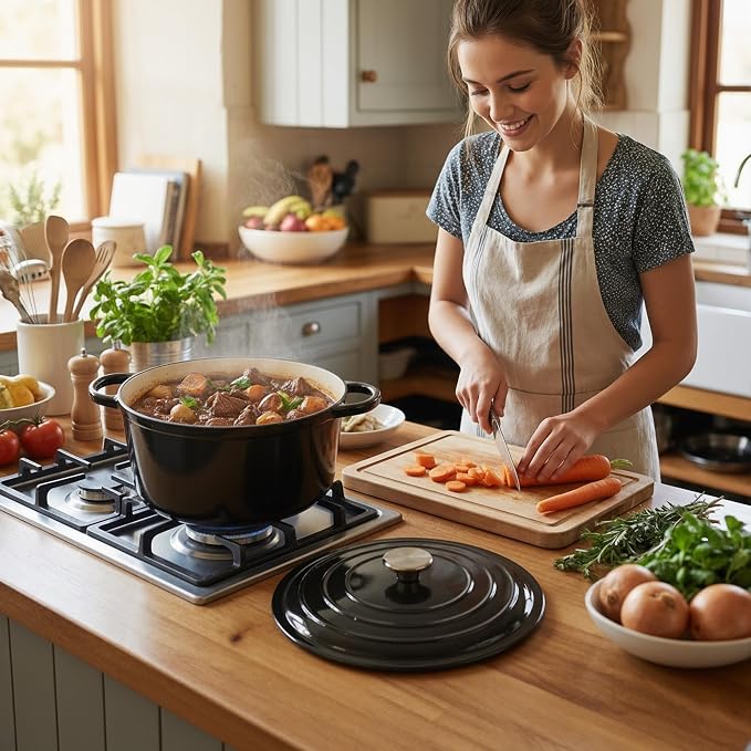 Miereirl 6 Quart Enameled Dutch Oven Pot - Image 2