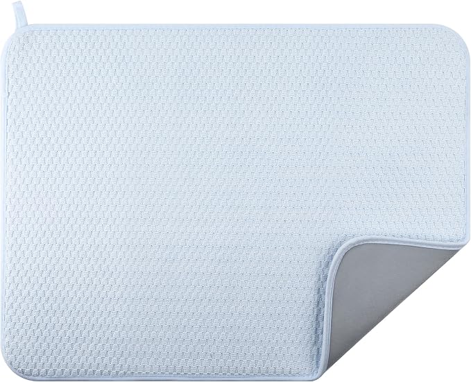 2-pack 24"x17" XL size microfiber dish drying mats by Unknown