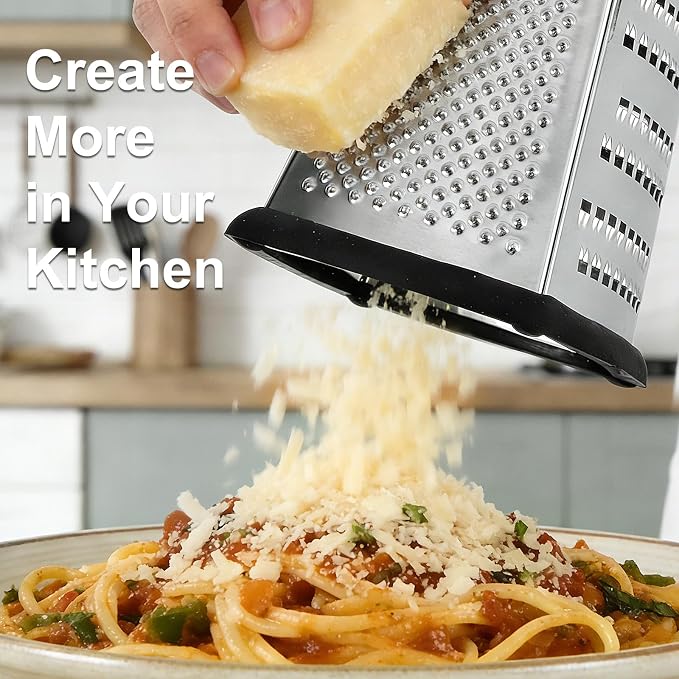Ourokhome Cheese Grater, Handheld Box Grater - Image 6