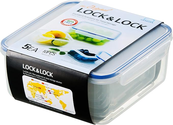 LOCK & LOCK Easy Essentials Food Storage lids/Airtight containers, BPA Free - Image 11