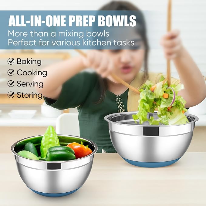 E-far Stainless Steel Mixing Bowls - Image 7
