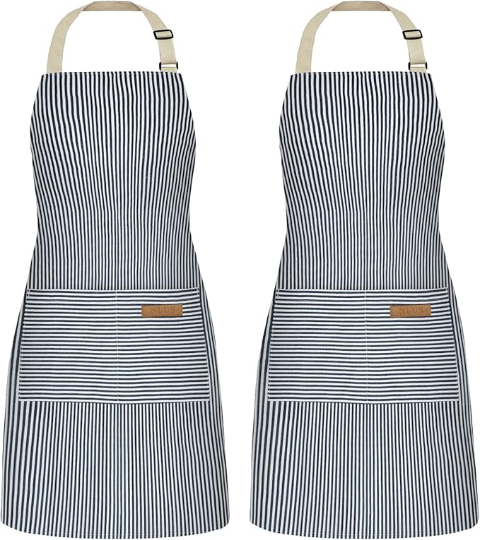 NLUS 2 Pack Cooking Aprons for Women by NLUS