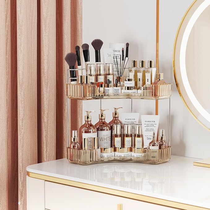 Asayuee 2-Tier Corner Bathroom Counter Organizer - Image 4