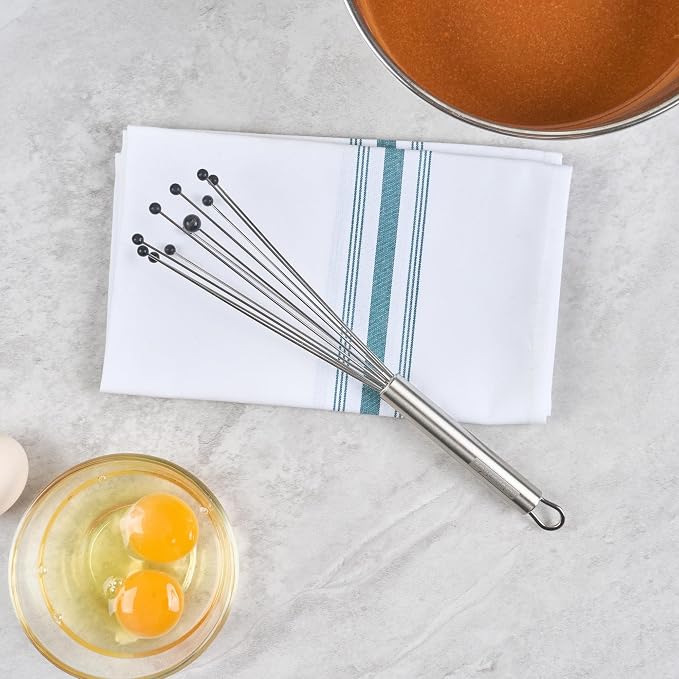 Restaurantware 10.5 in Stainless Steel Ball Whisk - Image 10