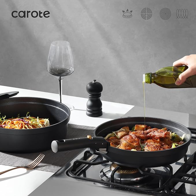 CAROTE 20pcs Pots and Pans Set Non Stick, Nonstick Cookware Set, - Image 5