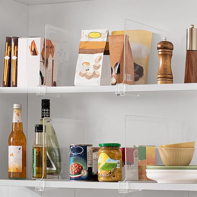 HBlife 30 Pack Clear Shelf Dividers, Vertical Purse Organizer - Image 6