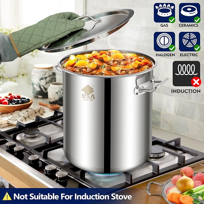 ARC Advanced Royal Champion 40QT Stainless Steel Stockpot - Image 4