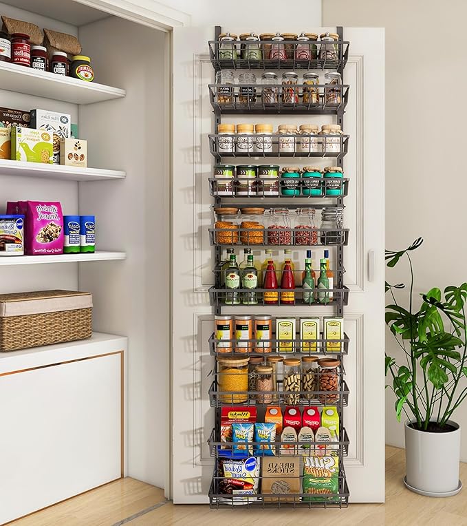 Mefirt 10-Tier Over The Door Pantry Organizer, Pantry Organization and Storage by Mefirt