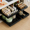 PAKETA 4 Pack Expandable Pull Out Cabinet Organizer, Upgrade 3 Slide Rails by Unknown