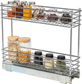 Household Essentials Chrome 2-Tier Sliding Cabinet Organizer by HouseholdEssentials