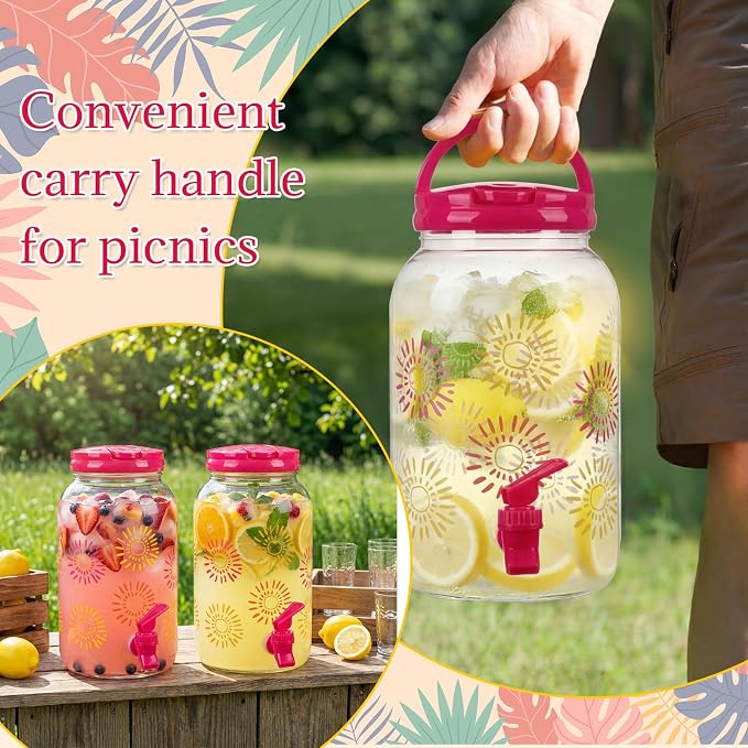 Havawish 2 Pcs 1 Gallon Plastic Beverage Dispenser - Image 4