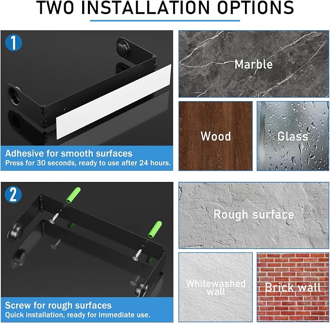 Paper Towel Holder Under Cabinet, Wall Mount Paper Towels Holder - Image 4