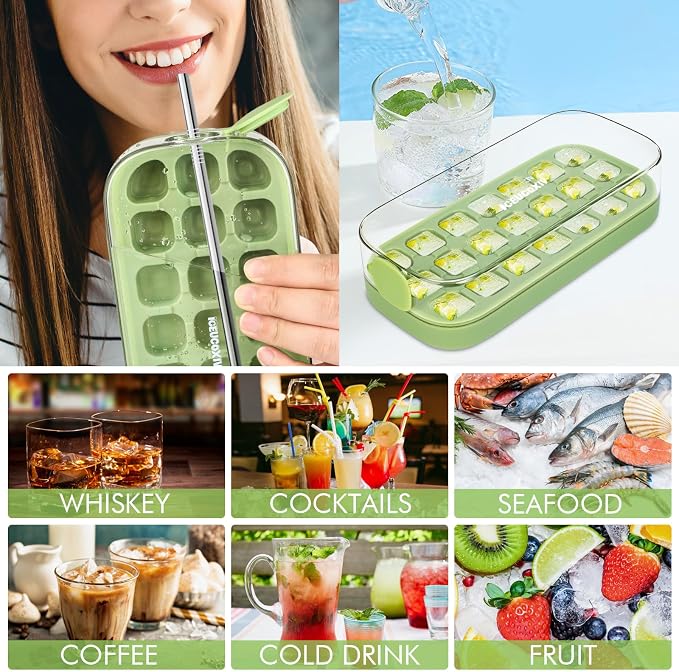 Ice Cube Tray, Easy Release Ice Mold - Image 7