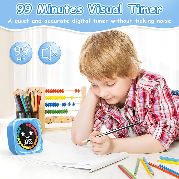 Visual Timer for Kids, 99 Minute Digital Cute Kids Visual Timer Classroom for - Image 3