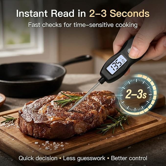 Meat Thermometer Digital with Backlight – Instant Read Food Thermometer - Image 2
