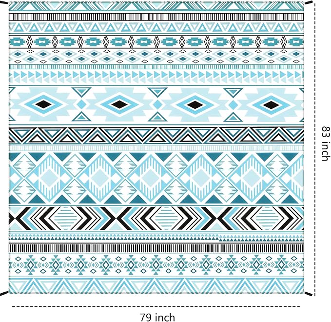 HIHOHO Beach Blanket Waterproof Sandproof Extra Large Beach Mat 79" X - Image 2