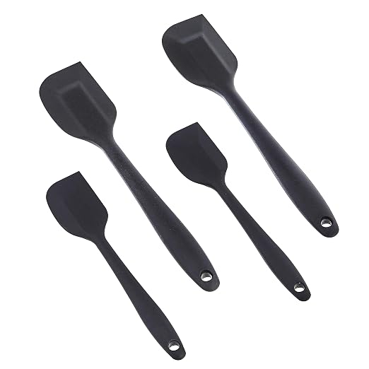 Amazon Basics Non-Stick Heat Resistant Silicone Spatula Set, Dishwasher Safe - Image 2