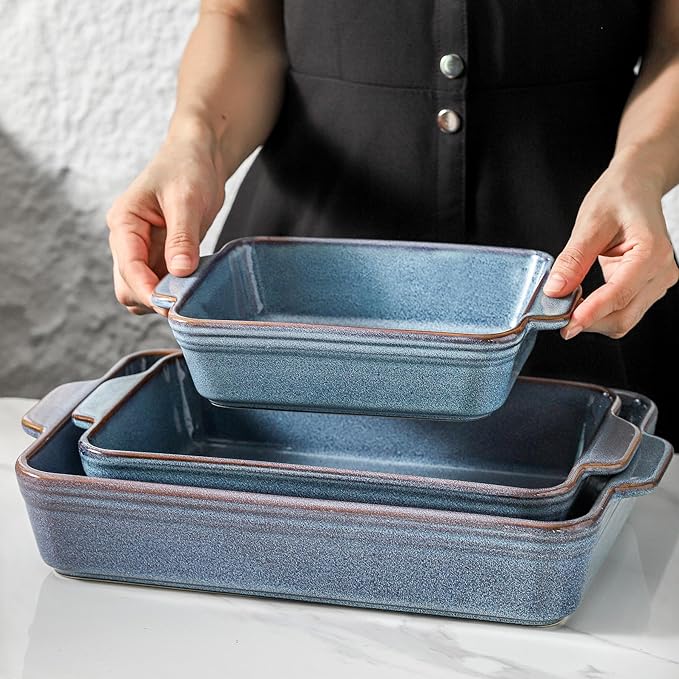 HVH 9x13 Baking Dish Set, Large Casserole Dishes - Image 7