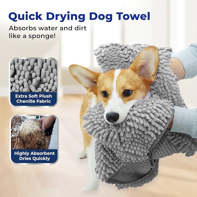 Muddy Mat Doggy Dryer, Highly Absorbent Microfiber Washable Dog Shammy Quick - Image 2