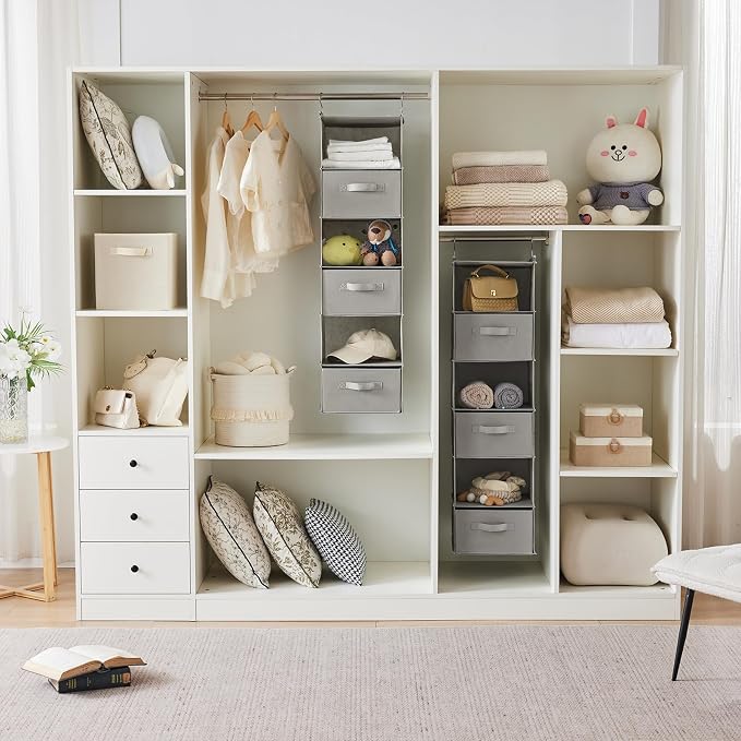 MAX Houser 6 Tier Shelf Hanging Closet Organizer, Closet Hanging Shelf - Image 6