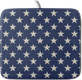 Patriotic July of 4th Blue Star Dish Drying Mat by Aytipun