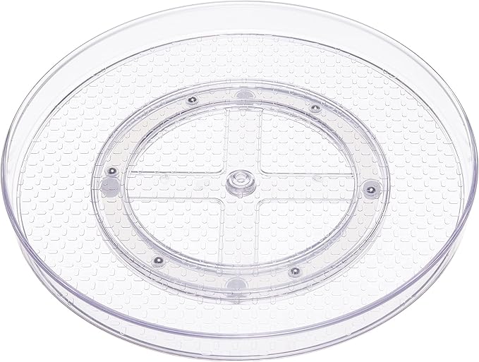 Amazon Basics Clear Lazy Susan Turntable Organizer by AmazonBasics