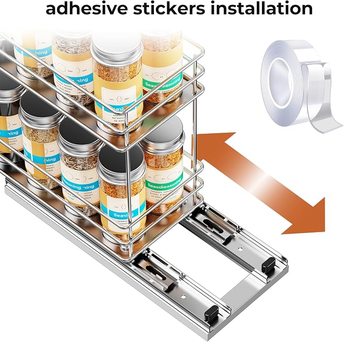 Mystozer Pull Out Spice Rack Organizer - Image 4