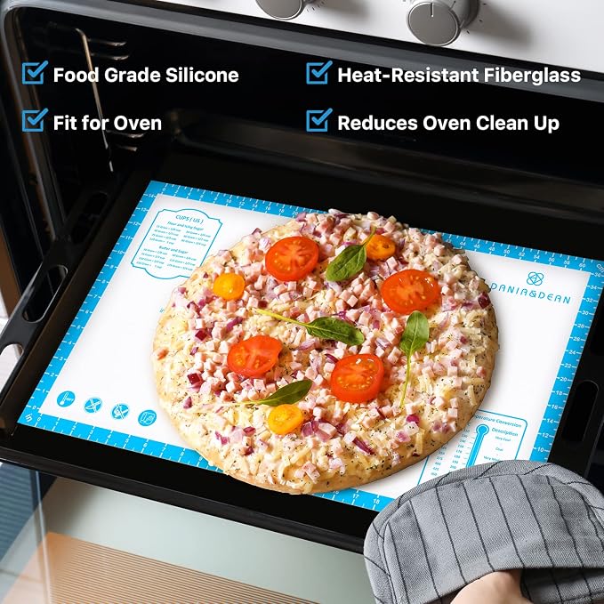 Silicone Baking Pastry Mat, Non-slip Food Grade Dough Rolling Mat - Image 2