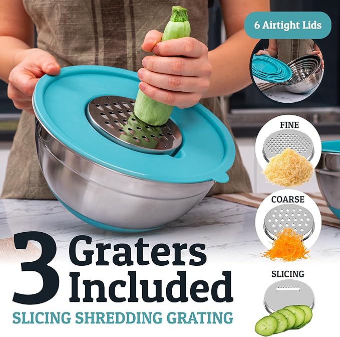 Priority Chef 6Pc Large Mixing Bowls - Image 4