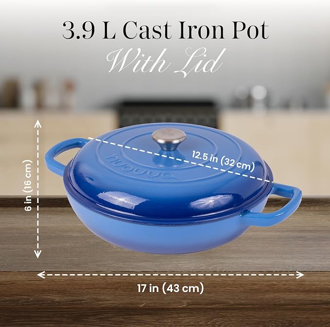 Shallow Cast Iron Casserole - Image 3